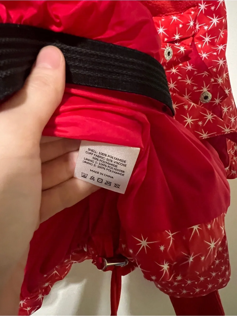 NWT $600 My Sunday Ski Womens Apricity Oversized Ski Jacket Medium Red White